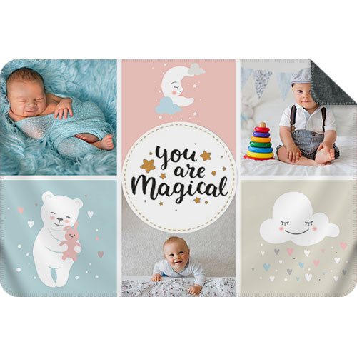 Photo Blanket Collage Landscape - Sweet Baby