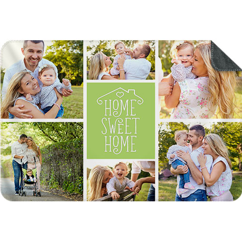 Photo Blanket Collage Landscape - Home Sweet Home