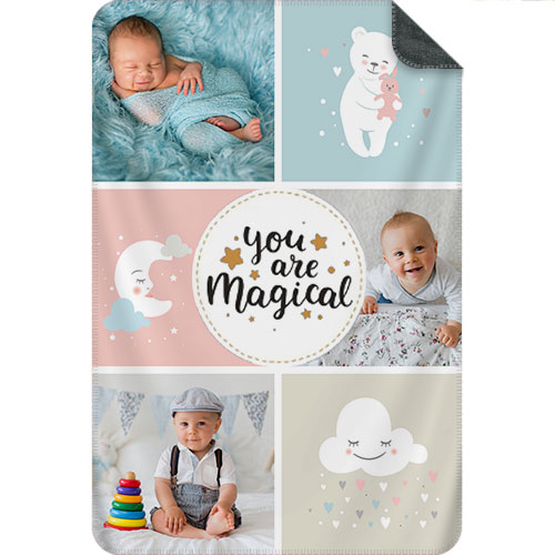 Photo Blanket Collage Portrait - Sweet Baby
