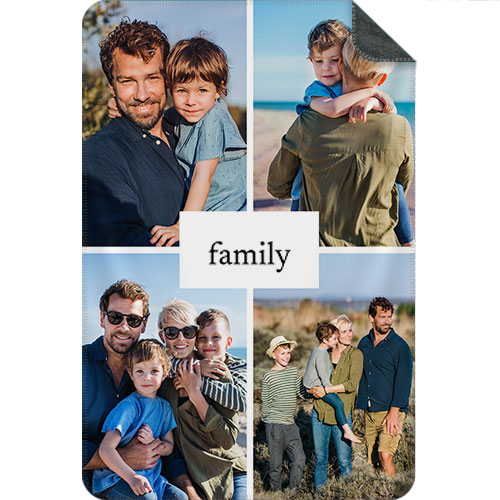 Photo Blanket Collage Portrait - Family 