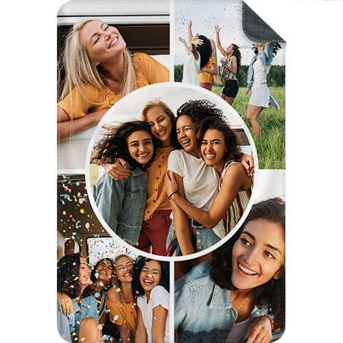 Photo Blanket Collage Portrait - Beautiful moments 