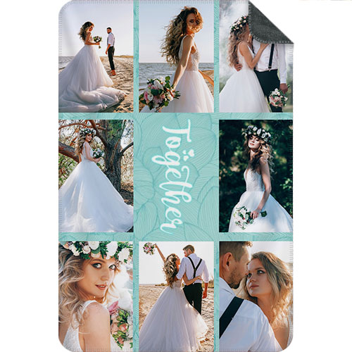 Photo Blanket Collage Portrait - Better together
