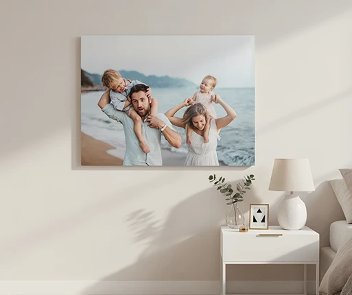 metal prints room view